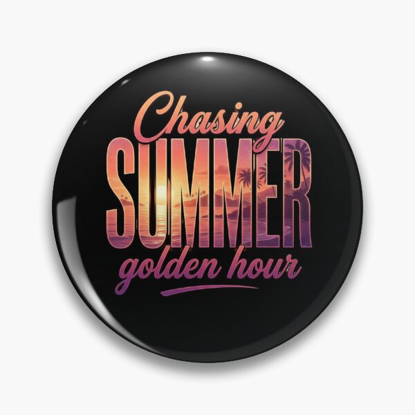 Item preview, Chasing Summer’s Golden Hour – Retro Tropical Sunset T-Shirt designed and sold by bazstees54.