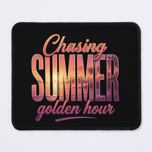 Item preview, Chasing Summer’s Golden Hour – Retro Tropical Sunset T-Shirt designed and sold by bazstees54.