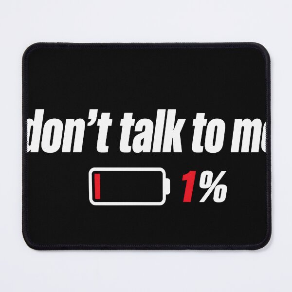 Item preview, Don’t Talk To Me Low Battery 1% | Introvert Aesthetic designed and sold by SkullVor.