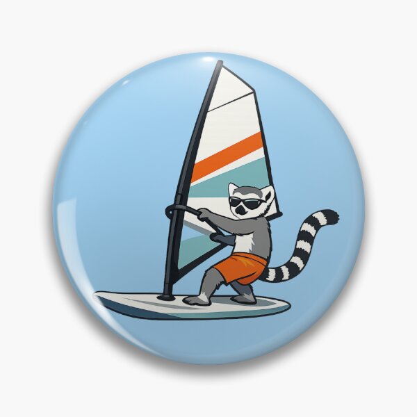 Item preview, Windsurfing Lemur – Funny Animal Adventure Design designed and sold by Dogandesighn.