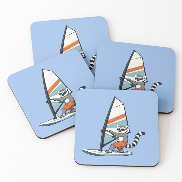 Item preview, Windsurfing Lemur – Funny Animal Adventure Design designed and sold by Dogandesighn.