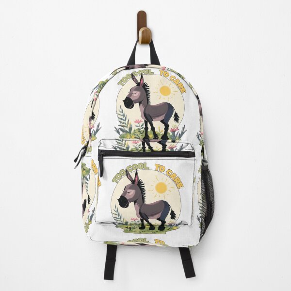 Item preview, Too Cool to Care Cute Nonchalant Donkey Retro Cartoon Graphic designed and sold by DesignArtist.ia.