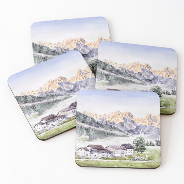 Item preview, Austria Gosau travel arts watercolour painting  designed and sold by ColorandColor.
