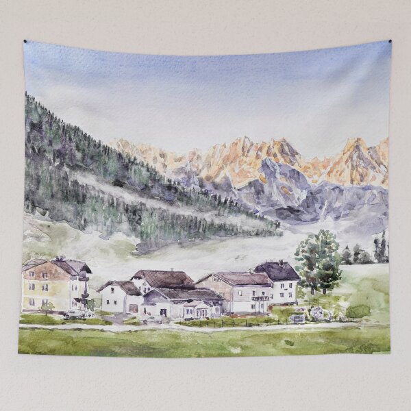 Item preview, Austria Gosau travel arts watercolour painting  designed and sold by ColorandColor.