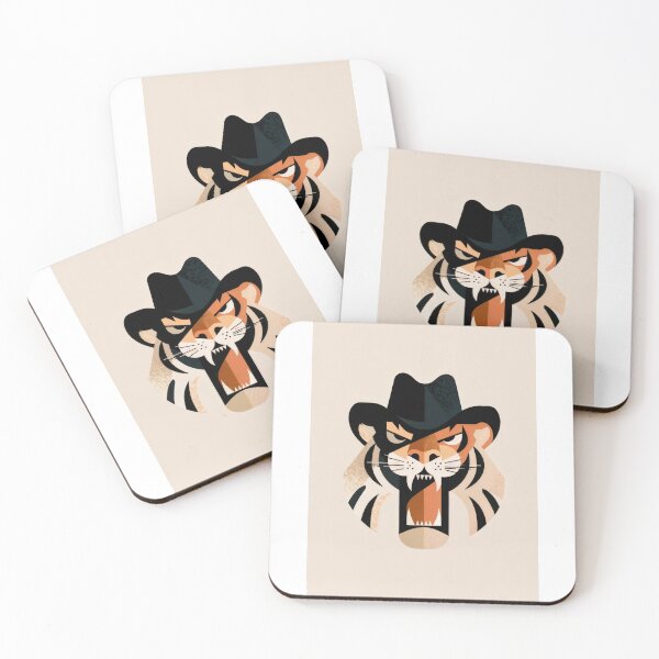 Item preview, Wall Art - Postcard - Fierce Geometry: Tiger in Style designed and sold by ForeverPrintsOK.