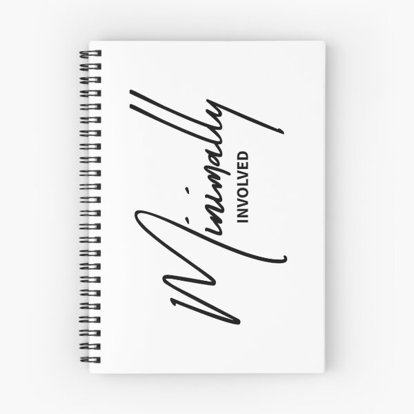 Item preview, Minimally Involved - Sarcastic Low-Effort Typography designed and sold by ReggieDior.