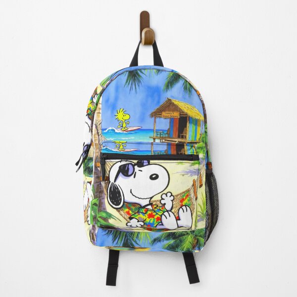 Item preview, Snoopy Hawaiian Beach Hammock Summer Vacation Art designed and sold by ExploreAura Studio.