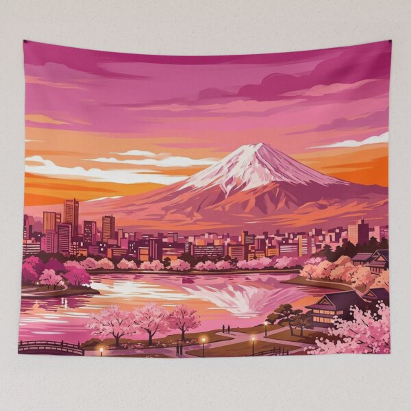 Item preview, Lesbian flag over Japan designed and sold by The King's general goods.
