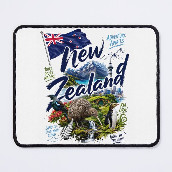 Item preview, New Zealand Adventure – Land of Natural Wonders designed and sold by Countries&Cities Shop.
