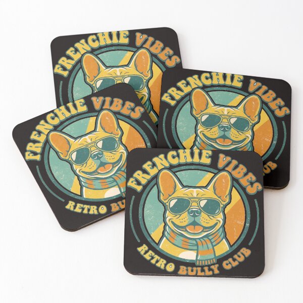 Item preview, Retro Frenchie Vibes | Cool French Bulldog Sunglasses Retro Bully Club designed and sold by zohocreations.
