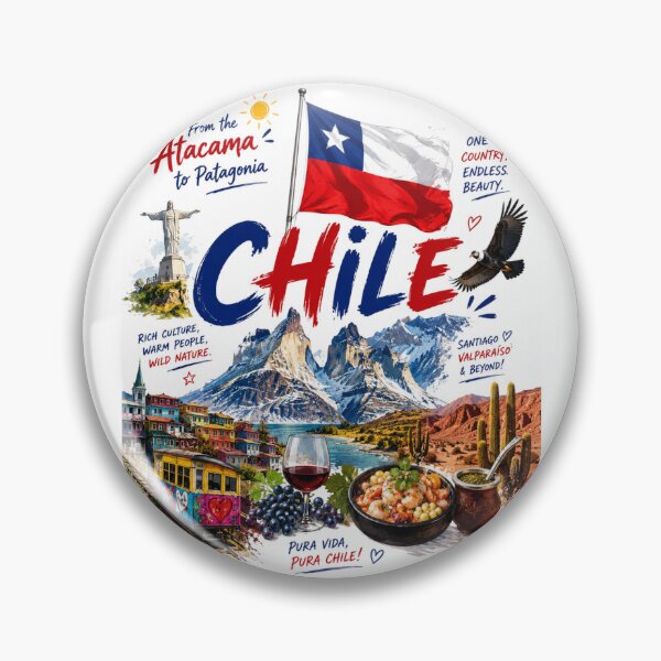 Item preview, Chile – Land of Endless Beauty designed and sold by Countries&Cities Shop.