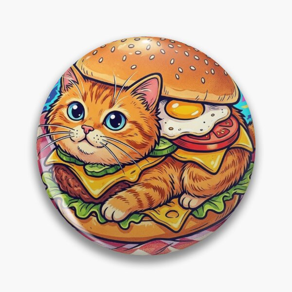 Item preview, The Galactic Burger-Cat: Weird & Tasty Pop Art designed and sold by NOCHNAJA.