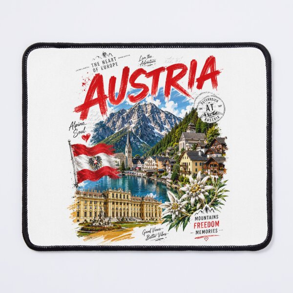 Item preview, Austria Alpine Adventure Vintage Travel designed and sold by Countries&Cities Shop.