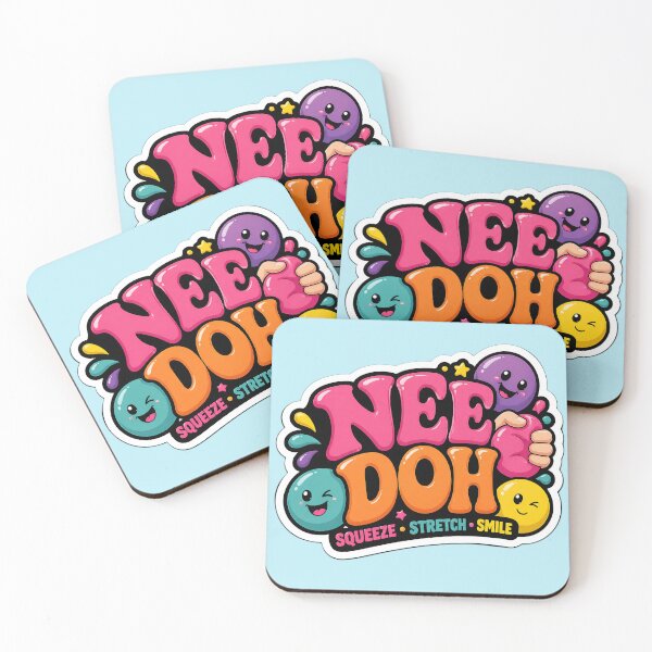 Item preview, Needoh Squishy Cute Sticker | Kawaii Stress Relief Toy Design | Squeeze Stretch Smile Fun Art designed and sold by Bhaskar Digital Art.