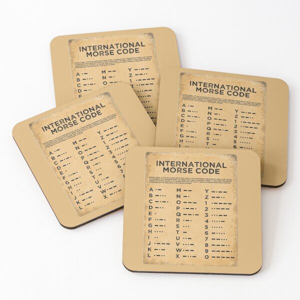 Item preview, International Morse Code Chart Vintage Retro Print  designed and sold by Scorpion Creative.