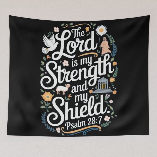 Item preview, Psalm 28:7 designed and sold by GraphicMondaze.