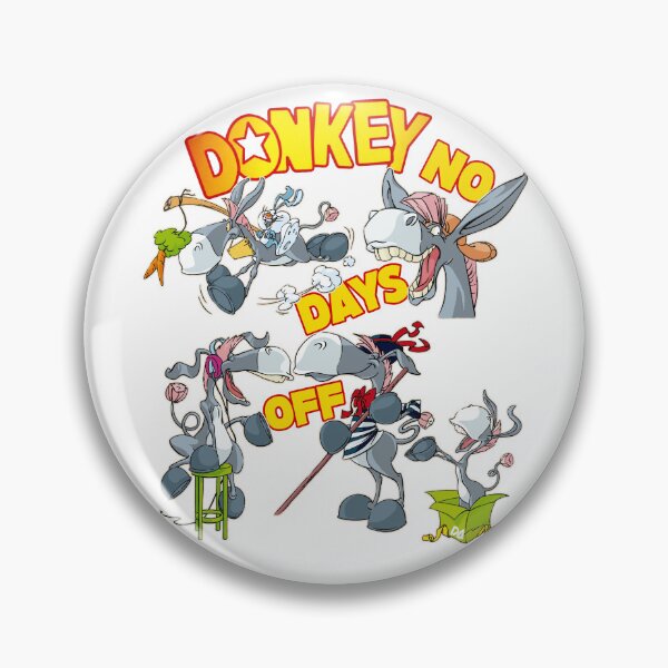 Item preview, Donkey No Days Off Retro Comic Character Sticker Sheet Graphic designed and sold by DesignArtist.ia.