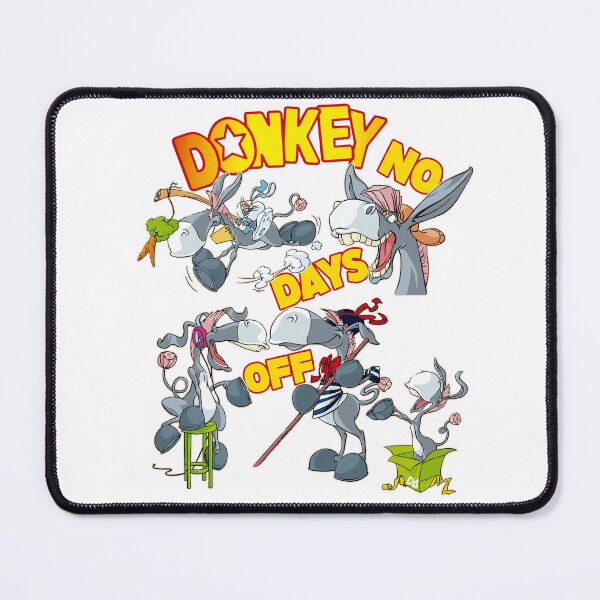 Item preview, Donkey No Days Off Retro Comic Character Sticker Sheet Graphic designed and sold by DesignArtist.ia.