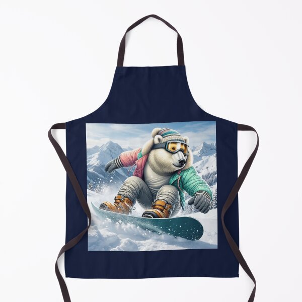 Item preview, Snowboarding Polar Bear – Funny Winter Sports Design designed and sold by Dogandesighn.