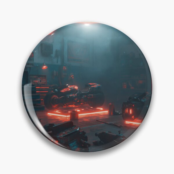 Item preview, Neon Cyber Workshop Factory Interior designed and sold by Visual Foundry.