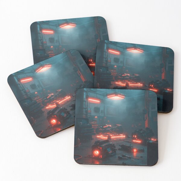 Item preview, Neon Cyber Workshop Factory Interior designed and sold by Visual Foundry.