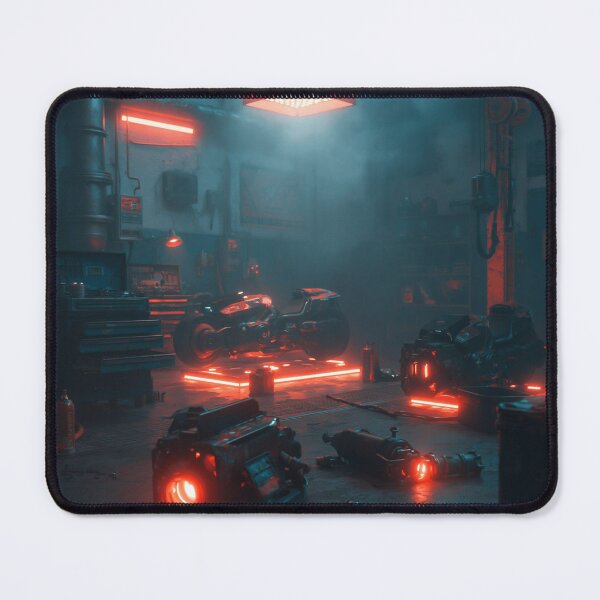 Item preview, Neon Cyber Workshop Factory Interior designed and sold by Visual Foundry.