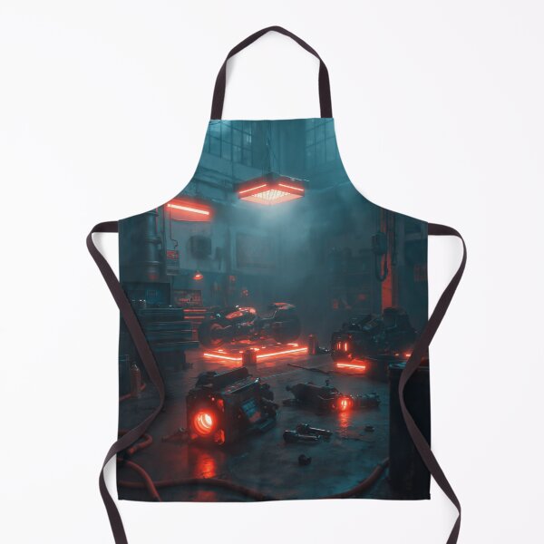 Item preview, Neon Cyber Workshop Factory Interior designed and sold by Visual Foundry.