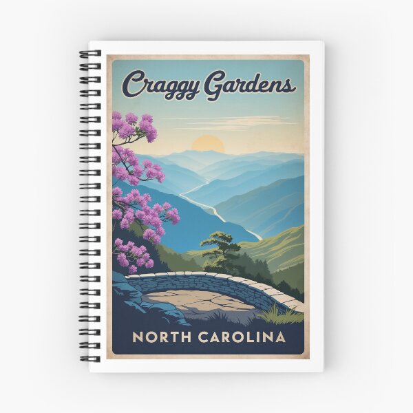 Item preview, Craggy Gardens North Carolina Retro Sunset Poster designed and sold by bobparduephoto.
