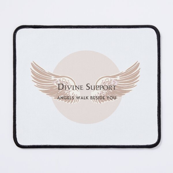 Item preview, Divine Support – Angels Walk Beside You Spiritual Typography Design designed and sold by CosmicQuietLab.