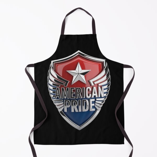 Item preview, American Pride Chrome Winged Shield Patriotic designed and sold by OldGloryForge.