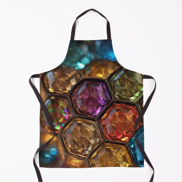 Item preview, Glowing Hexagonal Gemstones Vibrant Colors designed and sold by Visual Foundry.