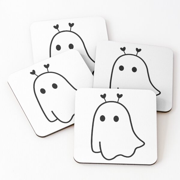 Item preview, Lumi the ghost with heart headband designed and sold by Design-by-Steph.