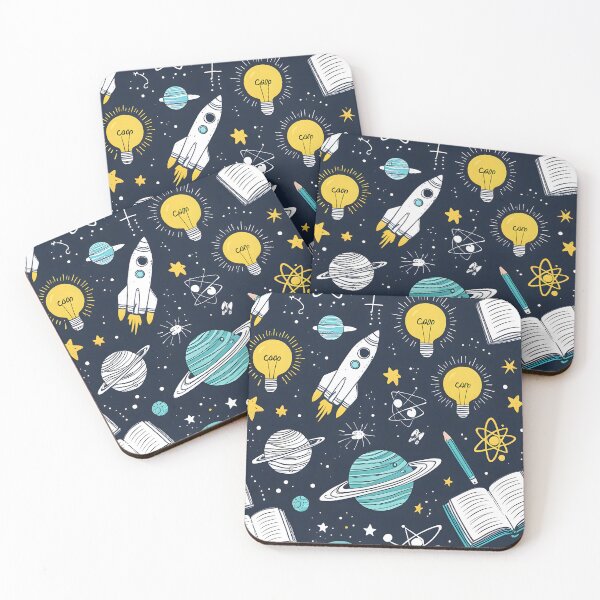 Item preview, Whimsical Science and Outer Space Doodle Pattern designed and sold by Paulocdias.