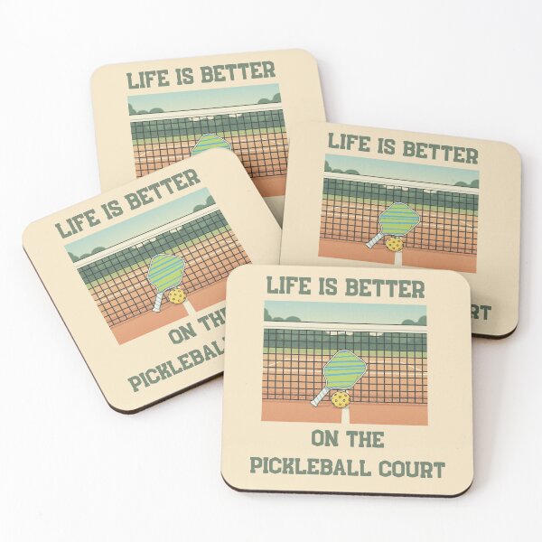 Item preview, Life Is Better On The Pickleball Court Funny Tee For Pickleball Players designed and sold by WearFine.
