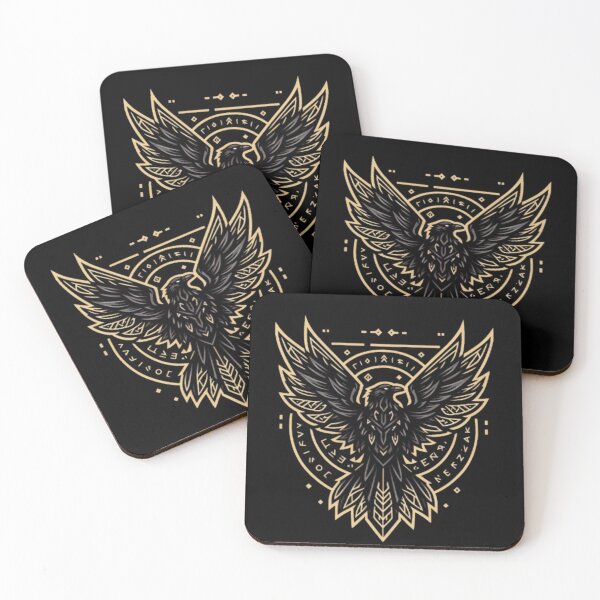 Item preview, Mystical Raven Eagle – Geometric Symbolic Design designed and sold by Dogandesighn.