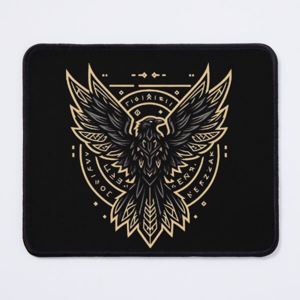 Item preview, Mystical Raven Eagle – Geometric Symbolic Design designed and sold by Dogandesighn.