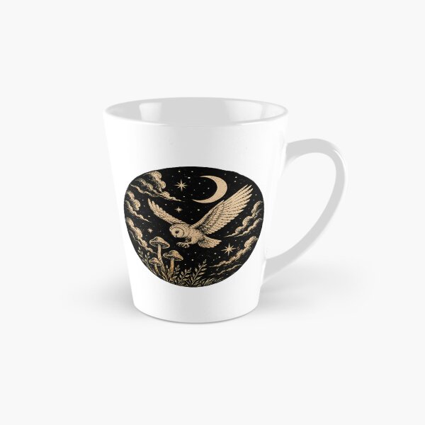 Item preview, Vintage Celestial Barn Owl & Mushrooms  designed and sold by Jaideep Walia.