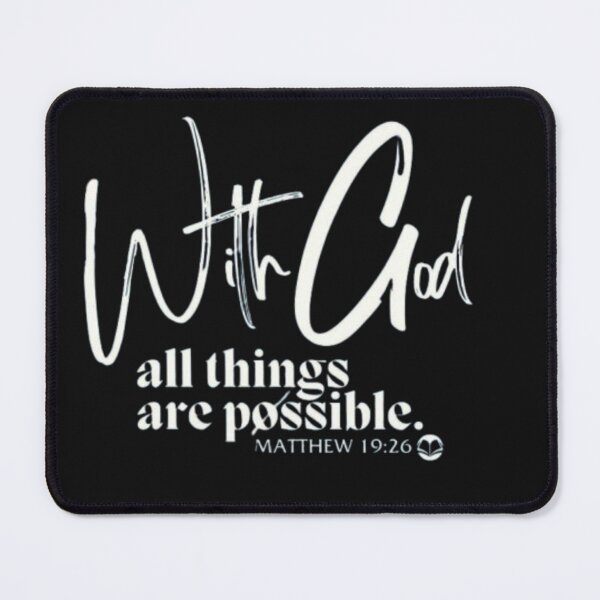 Item preview, Matthew 19:26 designed and sold by GraphicMondaze.