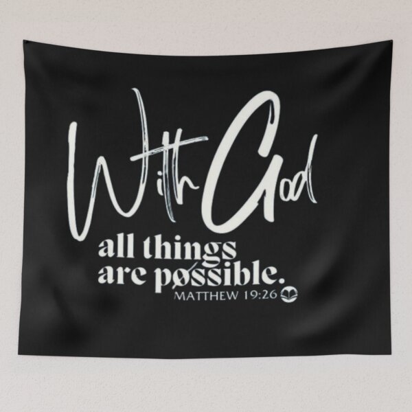 Item preview, Matthew 19:26 designed and sold by GraphicMondaze.