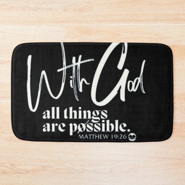 Item preview, Matthew 19:26 designed and sold by GraphicMondaze.