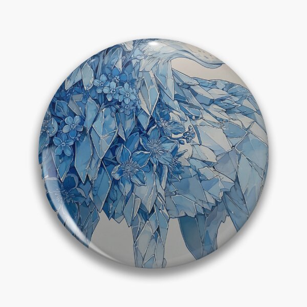 Item preview, Blue Floral Wolf Fantasy Art designed and sold by Visual Foundry.