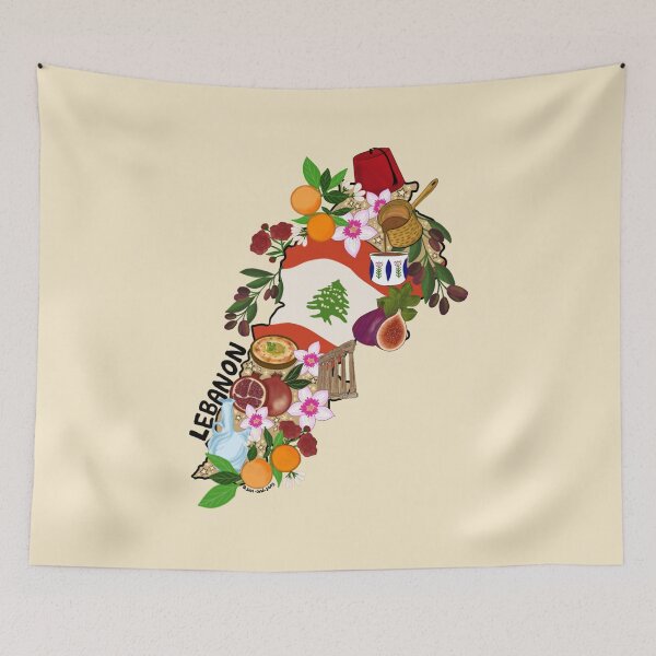 Item preview, Lebanon Map designed and sold by MadebySan.