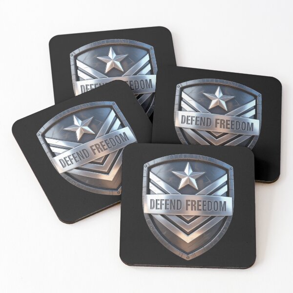 Item preview, Defend Freedom Tactical Steel Shield Patriotic designed and sold by OldGloryForge.