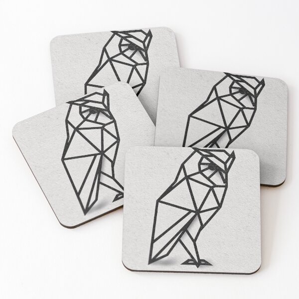 Item preview, Geometric Owl Line Art Illustration designed and sold by Visual Foundry.