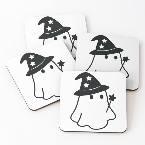 Item preview, Lumi the ghost dressed as a witch designed and sold by Design-by-Steph.