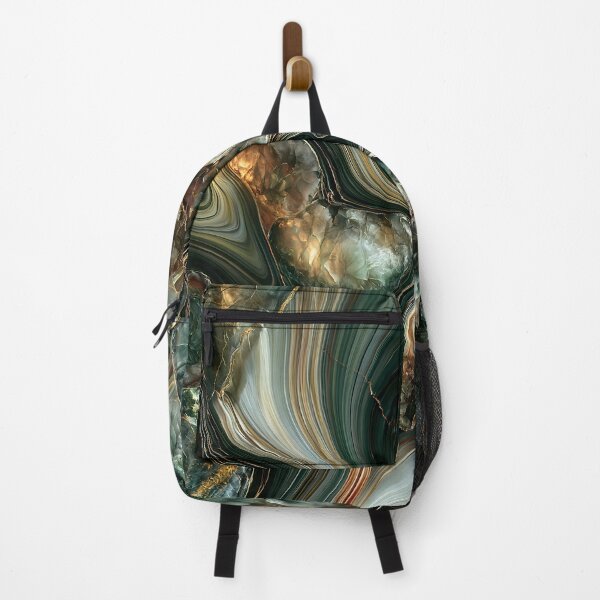 Item preview, Emerald Agate Marble Flow Abstraction designed and sold by CosmicGlyph.