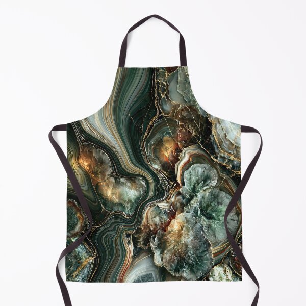 Item preview, Emerald Agate Marble Flow Abstraction designed and sold by CosmicGlyph.