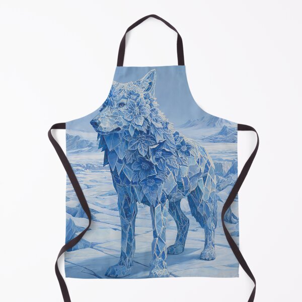Item preview, Frozen Winter Wolf With Floral Ice Art designed and sold by Visual Foundry.