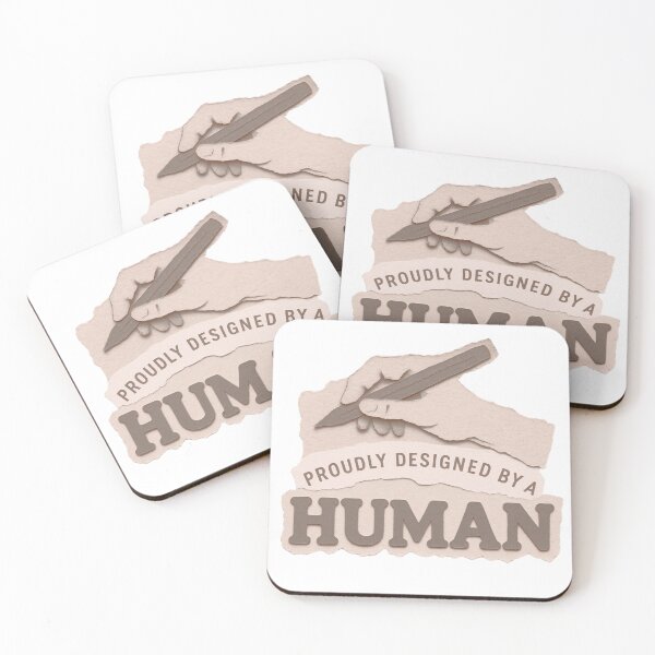 Item preview, Proudly Designed By A Human Anti AI designed and sold by SnD4U.