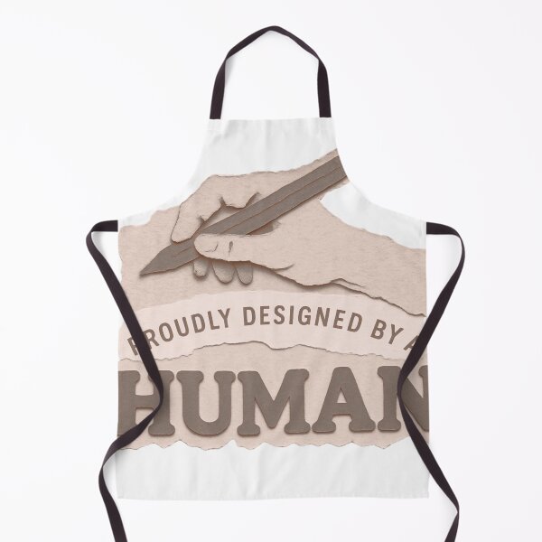 Item preview, Proudly Designed By A Human Anti AI designed and sold by SnD4U.